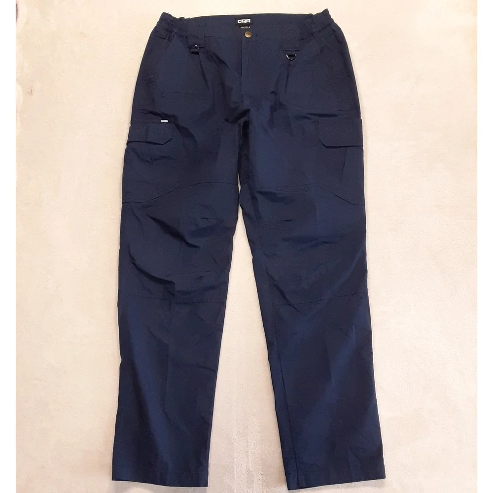 CQR Mens Cargo Trouser Pants 36Wx34L Navy TPL110 Outdoor Hiking